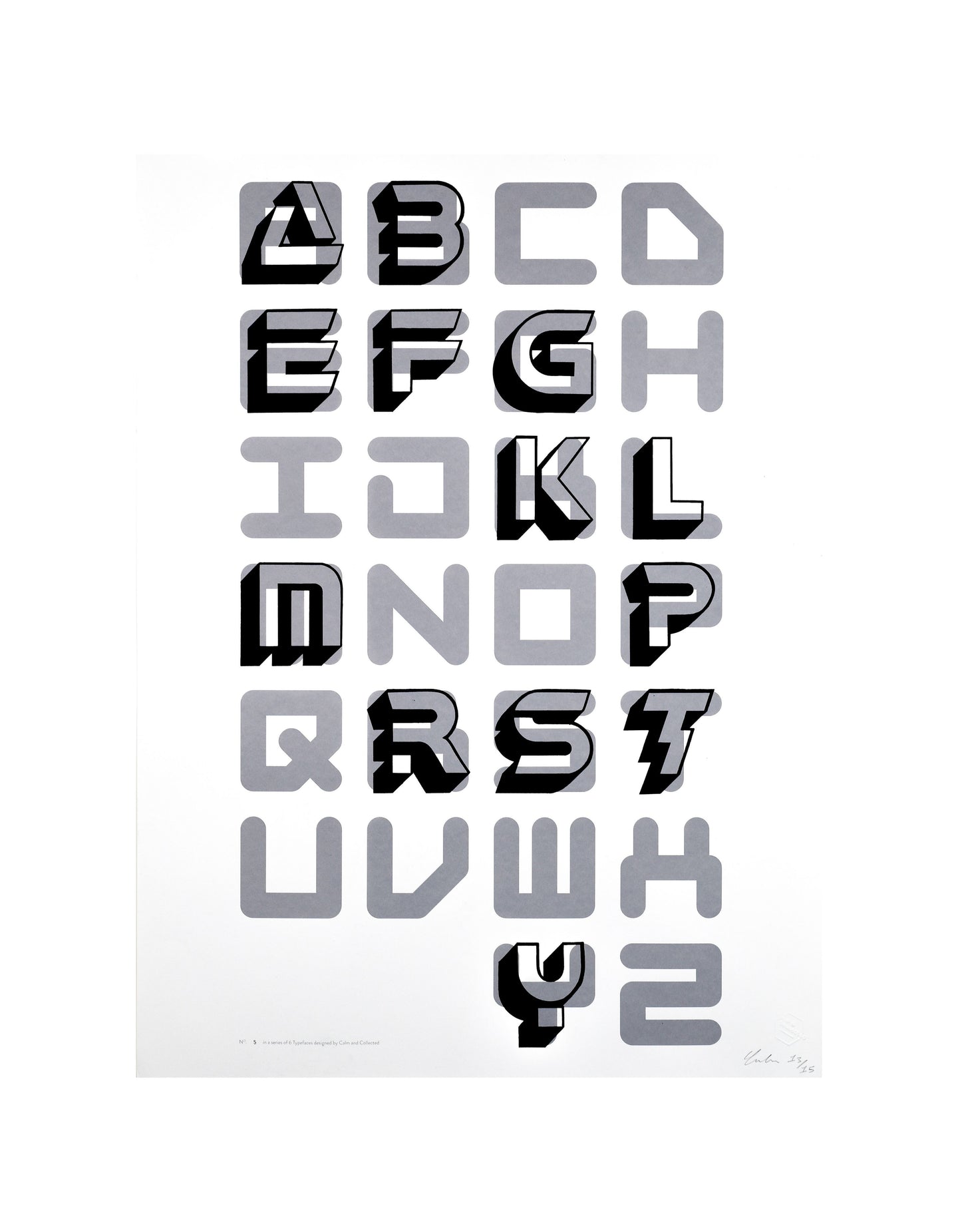 Calm + Collected - Font Alphabet