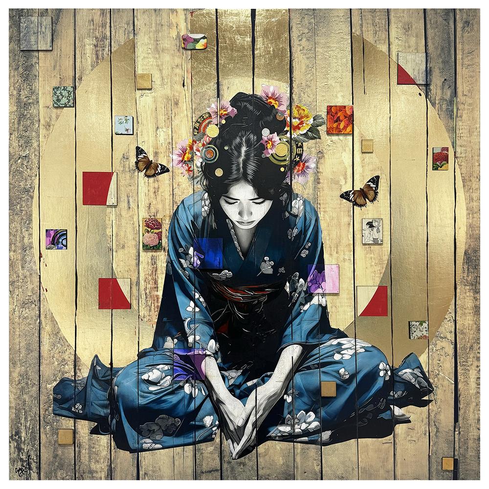 Small Sanctuary in Layers in Gold Leaf