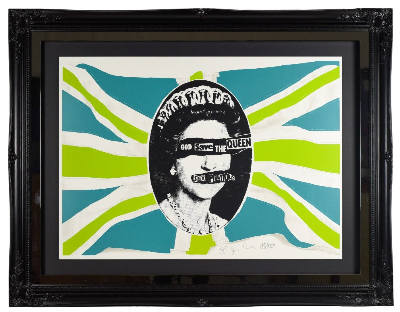God Save the Queen - Lime Green Colourway (Green Flag)