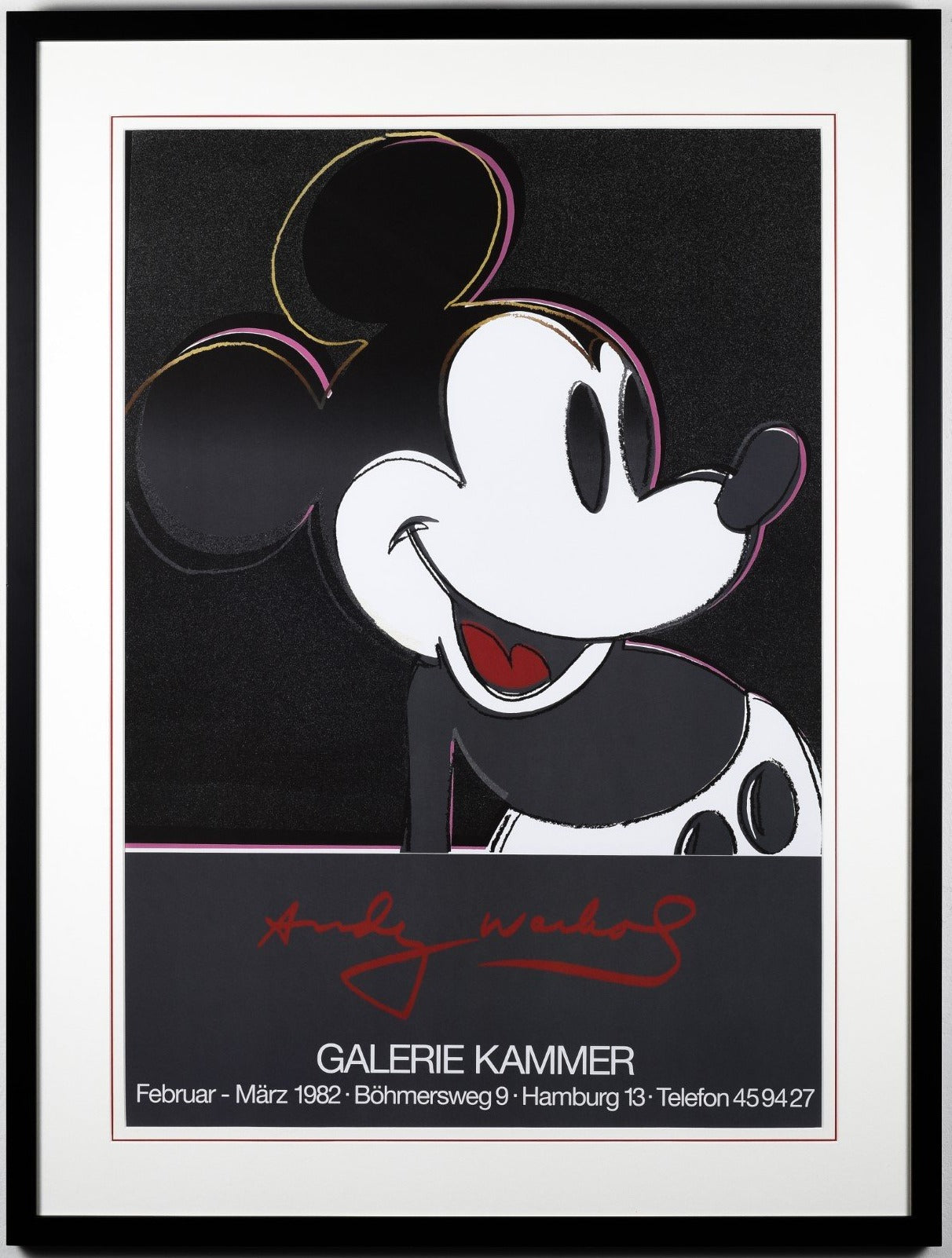 “Mickey Mouse” Kammer Gallery 1982 - Framed