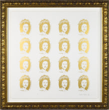 Load image into Gallery viewer, 16 Queens – Gold edition Framed - Artificial
