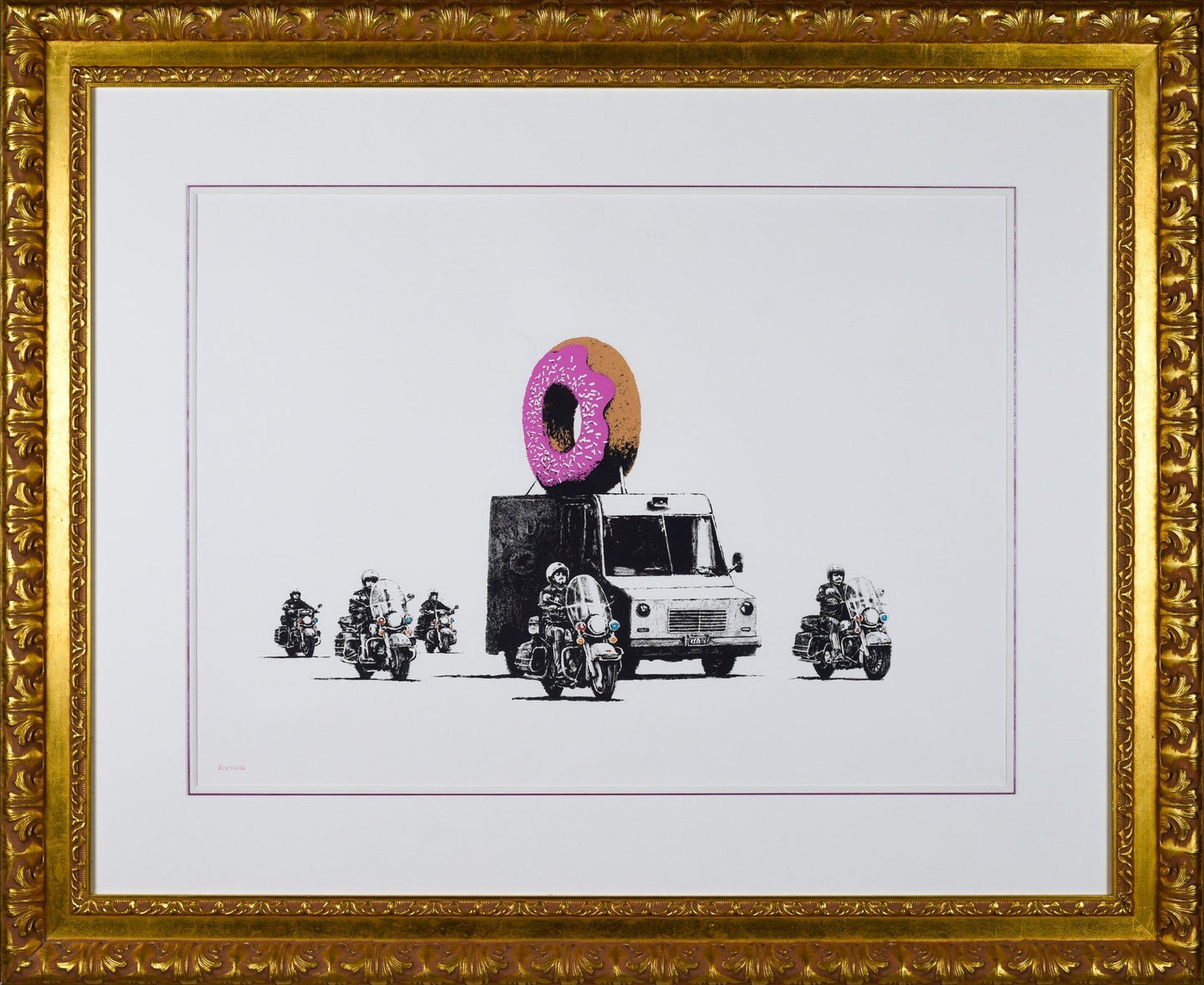 Strawberry Donut - Banksy (2009) POA