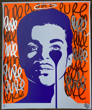 Load image into Gallery viewer, Handfinished Prince Print - Florescent Orange (2021)

