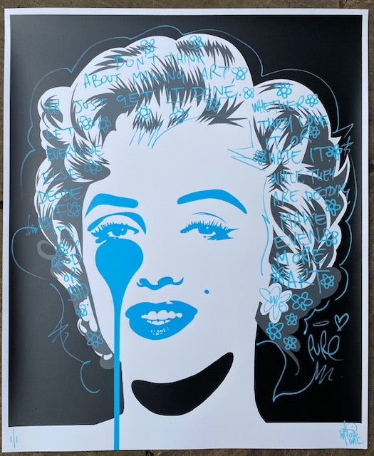 Handfinished Marilyn Classic - I Think About Art (2021)